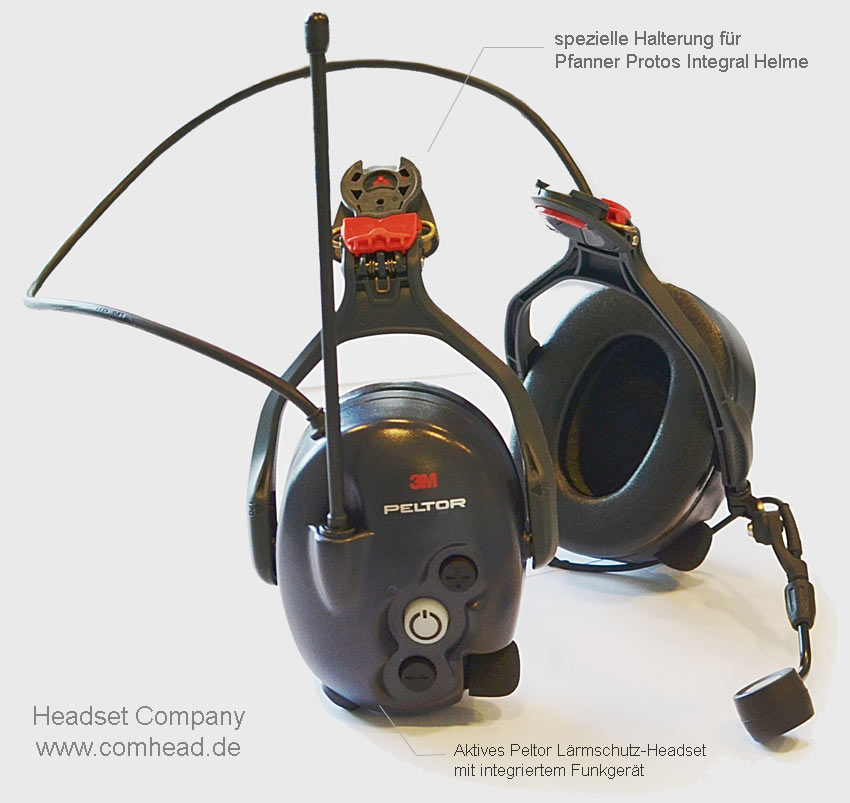 Headset für Pfanner Protos Integral Helm - 3m Peltor