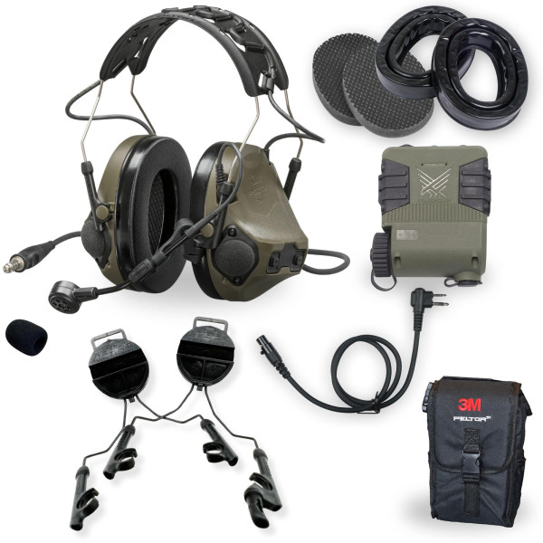 Ultimate Bundle: 3M Peltor ComTac VIII + Falconclaw PTT
