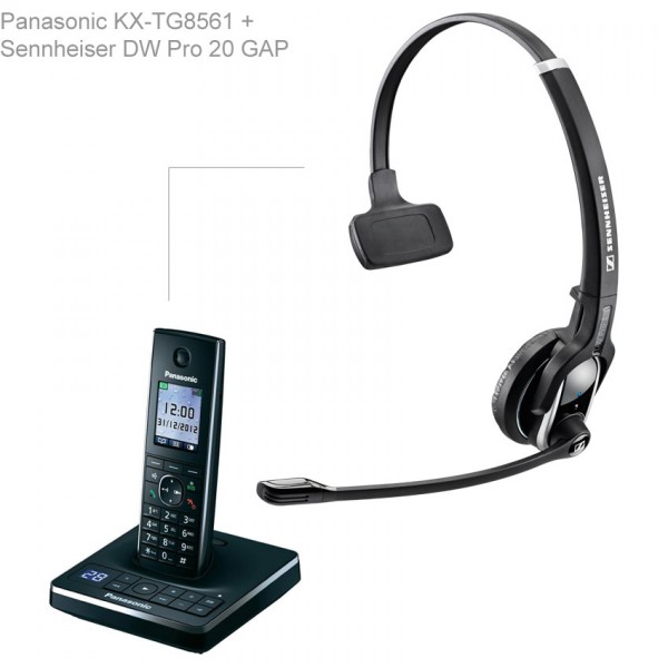 Panasonic KX-TG8561 + Sennheiser DW Pro 20 GAP