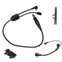 BTECH Adapter 2-polig Auf 3,5 Mm – Für BaoFeng & Kenwood Funkgeräte – Mit One-Touch-PTT & Inline-Mikrofon-Unterstützung