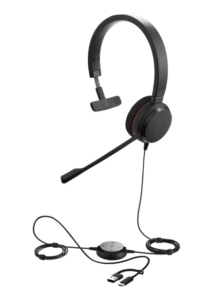 Evolve 20 MS Mono USB-A und USB-C Adapter