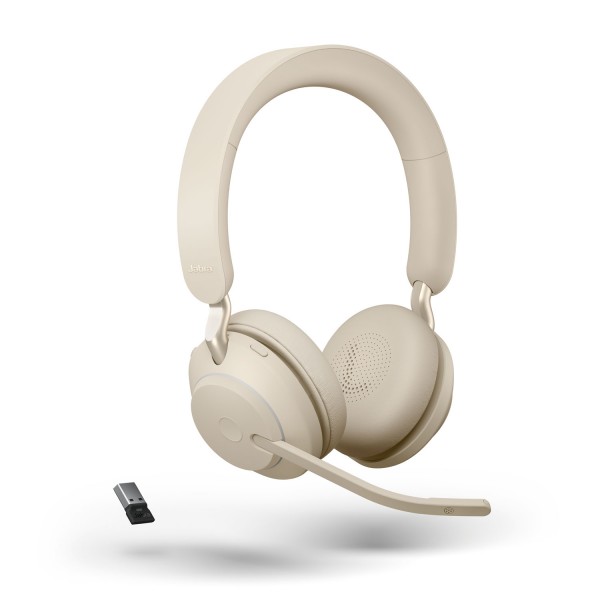 Evolve2 65 Stereo MS USB-A Beige