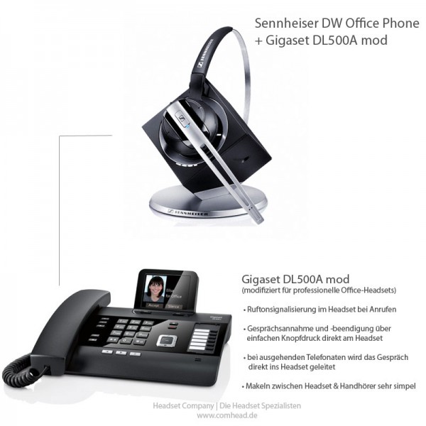 Gigaset DL500A mod + EPOS | Sennheiser DW Office Phone