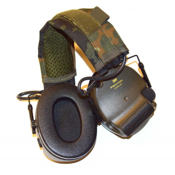 Headband Wrap für Peltor Comtac - Kopfbügel Polster in Flecktarn 5-farbig