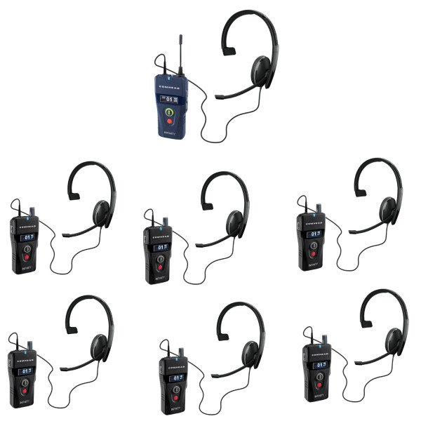 Infinity Tour Guide Set mit Komfort-Headsets Mono