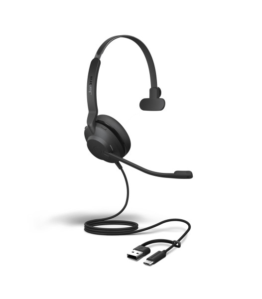 Evolve2 30 SE UC Mono mit USB-A und USB-C - Stecker
