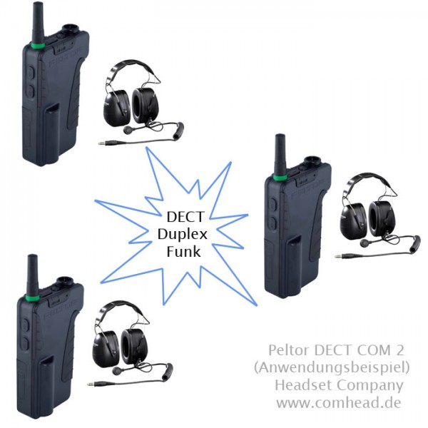 Peltor DECT COM 2 Headset Intercom (Vollduplex)