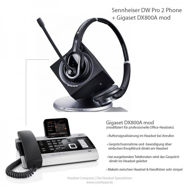 Gigaset DX800A mod + EPOS | Sennheiser DW Pro 2 Phone
