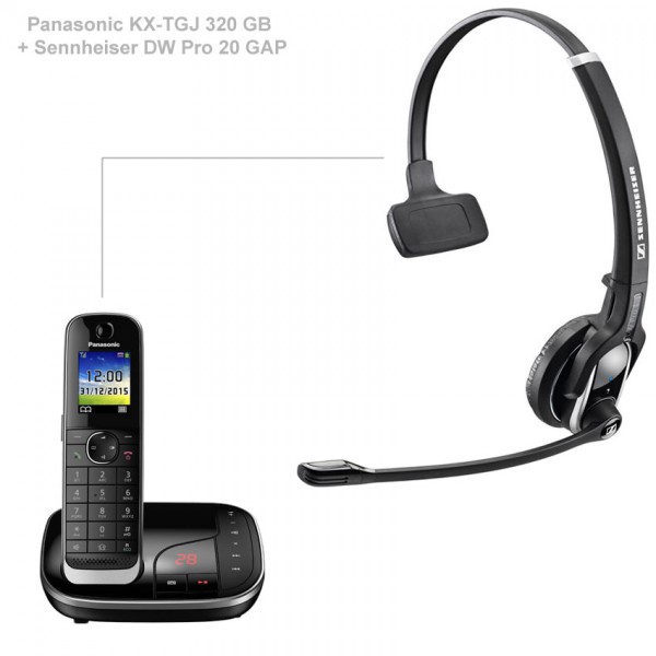 Panasonic KX-TGJ320 + Sennheiser DW Pro 20 GAP