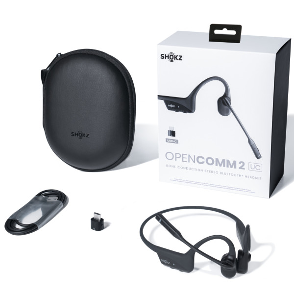 Shokz OpenComm 2 UC BT Bluetooth Knochenschall-Headset inkl. USB-C